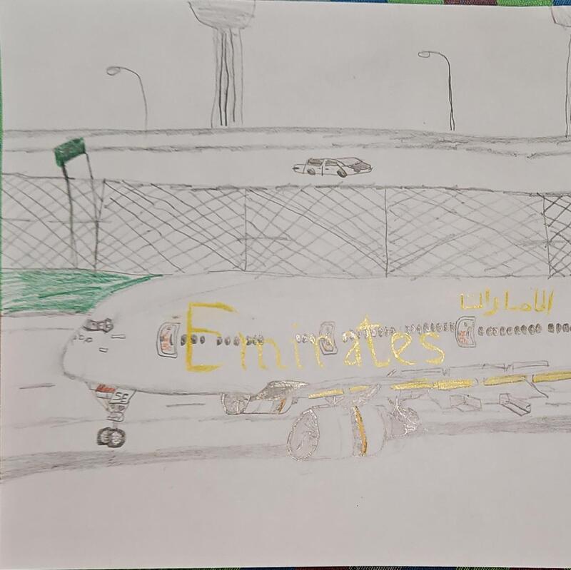 Emirates Boeing 777-300ER Landed