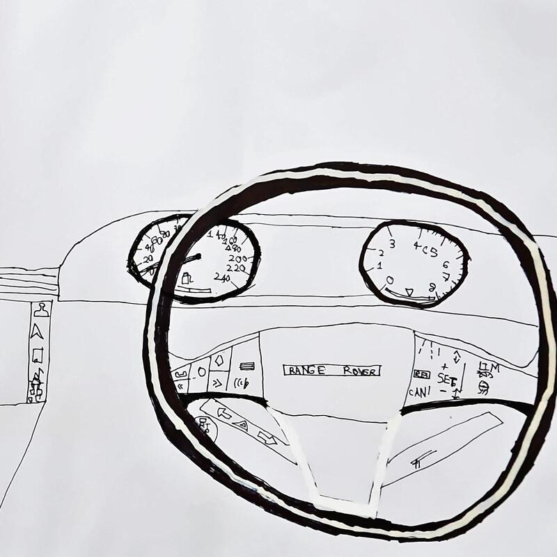 Range Rover Steering and Dashboard View